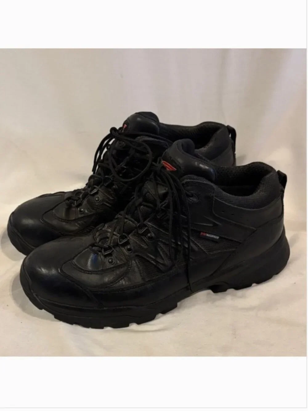 Red Wing ASTM F 2892-11 Eh Black Leather Hiking Work Boots Mens 12 Lace Up